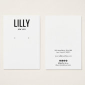 Eenvoudige, moderne, zwarte, witte Kaart (Voorkant /achterkant)