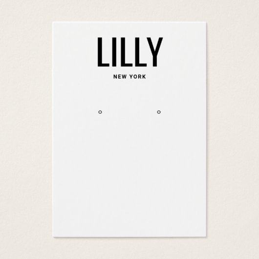 Eenvoudige, moderne, zwarte, witte Kaart (Voorkant)