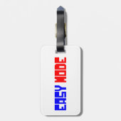 EENVOUDIGE MODUS BAGAGELABEL (Achterkant verticaal)