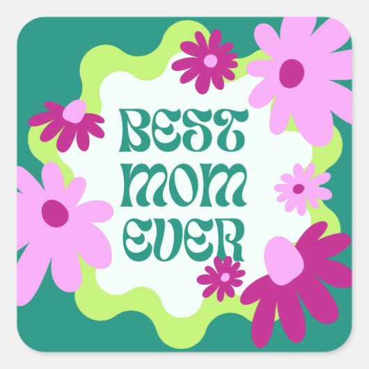 Eenvoudige Moeder Sticker | het opvoeden van klein (Voorkant)
