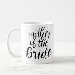 Eenvoudige moeder van de bride Typografie Wedding Koffiemok