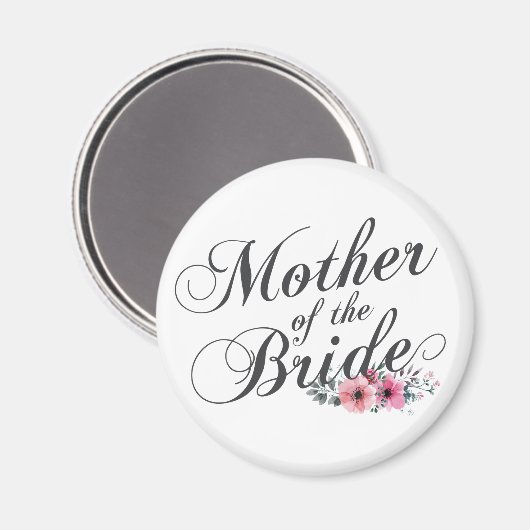 Eenvoudige moeder van de bruid trouw | magneet (Voorkant / Achterkant)