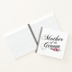 Eenvoudige moeder van het Groom Wedding   Laptop Notitieboek