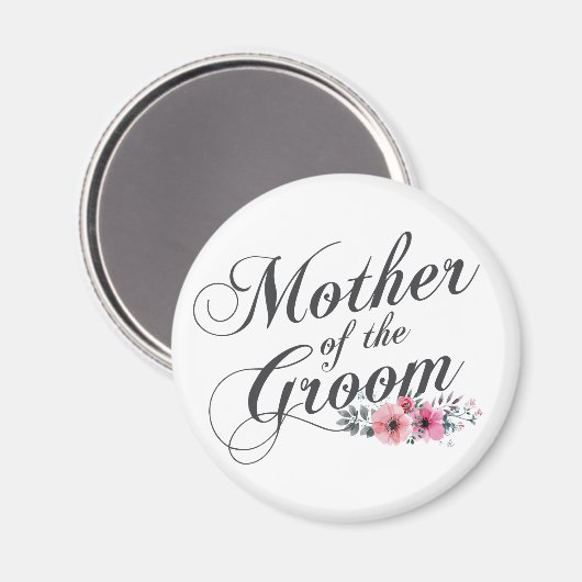 Eenvoudige moeder van het Groom Wedding | Magneet (Voorkant / Achterkant)