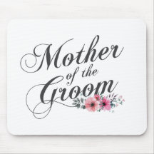 Eenvoudige moeder van het Groom Wedding | Mousepad