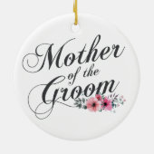 Eenvoudige moeder van het Groom Wedding | ORNAMENT (Achterkant)