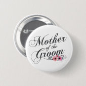 Eenvoudige moeder van het Groom Wedding | Pin-Butt Ronde Button 5,7 Cm (Voorkant /achterkant)