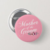 Eenvoudige moeder van het Groom Wedding | Pin-Butt Ronde Button 5,7 Cm (Voorkant /achterkant)