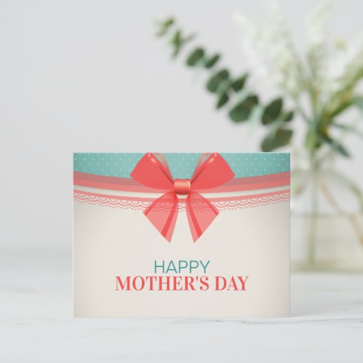 Eenvoudige  Moederdag | BRIEFKAART (Staand voorkant)