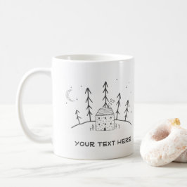 Eenvoudige Mok voor aangepaste tekst in het Bos va