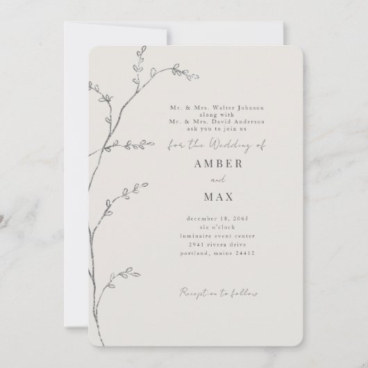 Eenvoudige momenten beide ouders Stem Round Kaart (Voorkant)