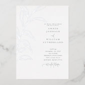 Eenvoudige momenten Ouders HandDrawn Stem Folie We Folie Uitnodiging (Voorkant)