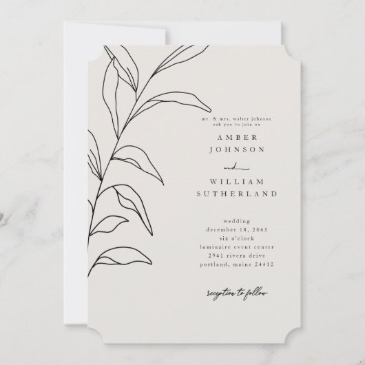 Eenvoudige momenten Ouders Stem Ticket Invitation Kaart (Voorkant)