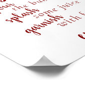 Eenvoudige Momosa Bar | Snoep Apple leest elk even Poster (Hoek)