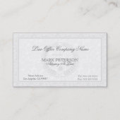 Eenvoudige monochromatische en damasks advocaat in visitekaartje (Voorkant)