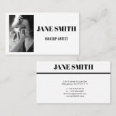 Eenvoudige monochrome schoonheid visitekaartje (Voorkant / Achterkant)