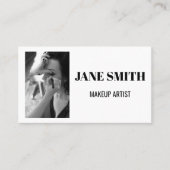 Eenvoudige monochrome schoonheid visitekaartje (Voorkant)