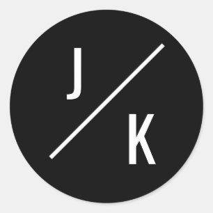 Eenvoudige monochrome sticker