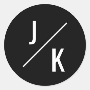 Eenvoudige monochrome sticker