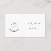 Eenvoudige Monogram aangepaste sieraden Korting (Voorkant)