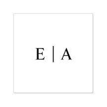 Eenvoudige Monogram Bruiloft Logo Initialen