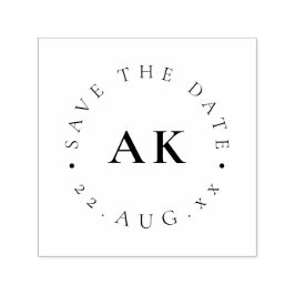 Eenvoudige monogram Cirkel Modern minimalistisch l Zelfinktende Stempel