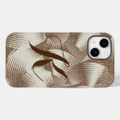 Eenvoudige Monogram Elegant Boho-telefoondraagtas Case-Mate iPhone Case (Achterkant (horizontaal))