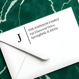 Eenvoudige Monogram Gepersonaliseerde Zelfinkende Zelfinktende Stempel