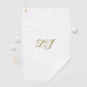 Eenvoudige Monogram Golf Handdoek (Insitu)