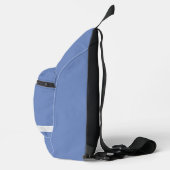 EENVOUDIGE MONOGRAM INITIAAL NAAM SILVER WHITE SKY SLING BAG (Rechts)