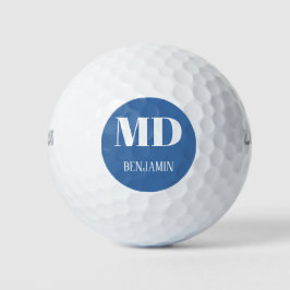 Eenvoudige Monogram MD Gepersonaliseerde Dokter Golfballen
