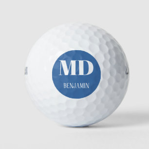 Eenvoudige Monogram MD Gepersonaliseerde Dokter Golfballen