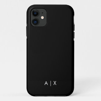 Eenvoudige monogram met koppelnaam Case-Mate iPhone case