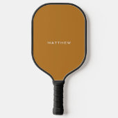 Eenvoudige Monogram Monogram Professioneel Pickleball Paddle (Achterkant)