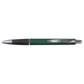Eenvoudige Monogram Naam Modern Donkergroen Pen (Achterkant)