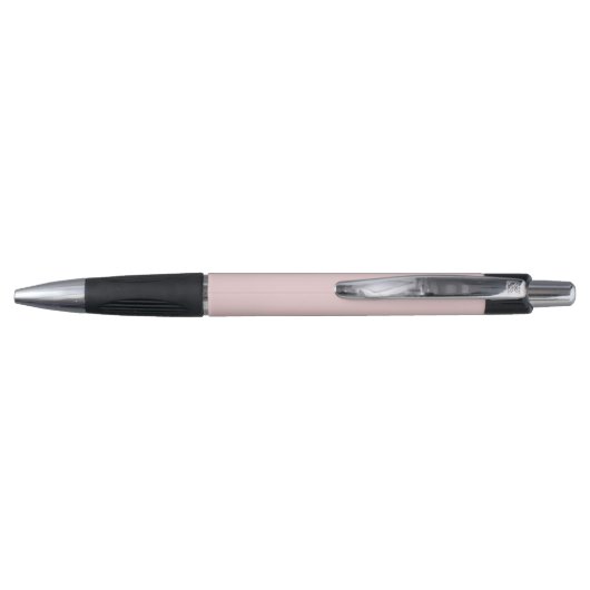 Eenvoudige Monogram Naam Modern Roze Pen (Achterkant)