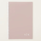 Eenvoudige monogram planner - pastel roze (Voorkant)