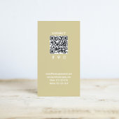 Eenvoudige Monogram QR-code Wijnrood | Verbind met Visitekaartje