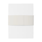 Eenvoudige monogram rustieke Boho bruiloft matchin Uitnodigingen Wikkel (Achterkant Voorbeeld)