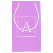 Eenvoudige monogram | Subtiele roze/paarse ombre Klein Cadeauzakje (Achterkant)