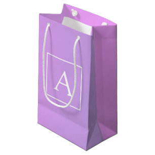 Eenvoudige monogram   Subtiele roze/paarse ombre Klein Cadeauzakje