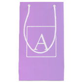 Eenvoudige monogram | Subtiele roze/paarse ombre Klein Cadeauzakje (Voorkant)