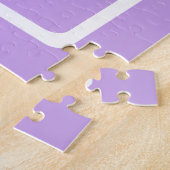 Eenvoudige monogram | Subtiele roze/paarse ombre Legpuzzel (Zijkant)