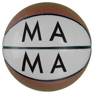 Eenvoudige monogram voeg je naam letter man minima basketbal
