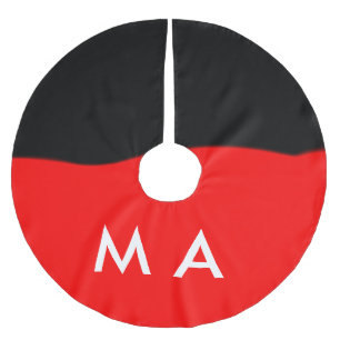 Eenvoudige monogram voeg je naam letter man minima kerstboom rok