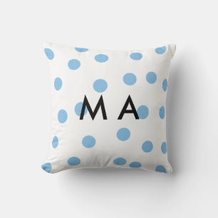 Eenvoudige monogram voeg je naam letter man minima kussen