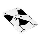 Eenvoudige monogram voeg je naam letter man minima magneet (Rechterzijde)