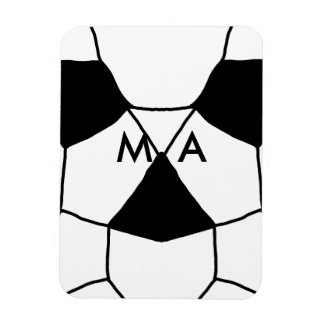 Eenvoudige monogram voeg je naam letter man minima magneet