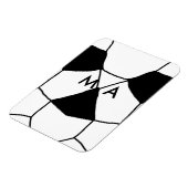 Eenvoudige monogram voeg je naam letter man minima magneet (Linkerzijde)