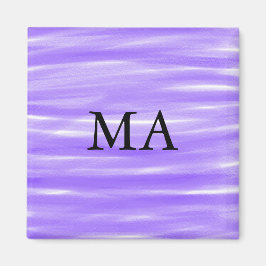 Eenvoudige monogram voeg je naam letter man minima magneet